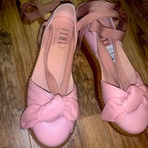 Rihanna Fenty Puma lace up shoes.  Size 9.5